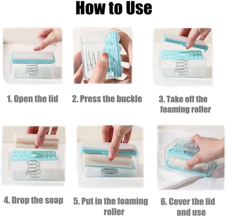 2-in-1 Soap Roller Dispenser for Clothes Washing,