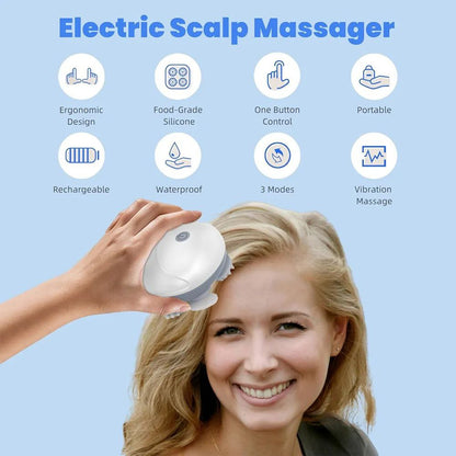 Caresmith Revive Scalp Massager | 96 Silicon Kneading Points with Detachable Heads | Scalp, Body & Head Massager for Hair Growth