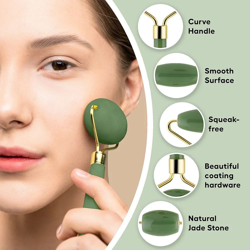 Natural Jade Roller – Lift, Tone & Brighten Your Skin