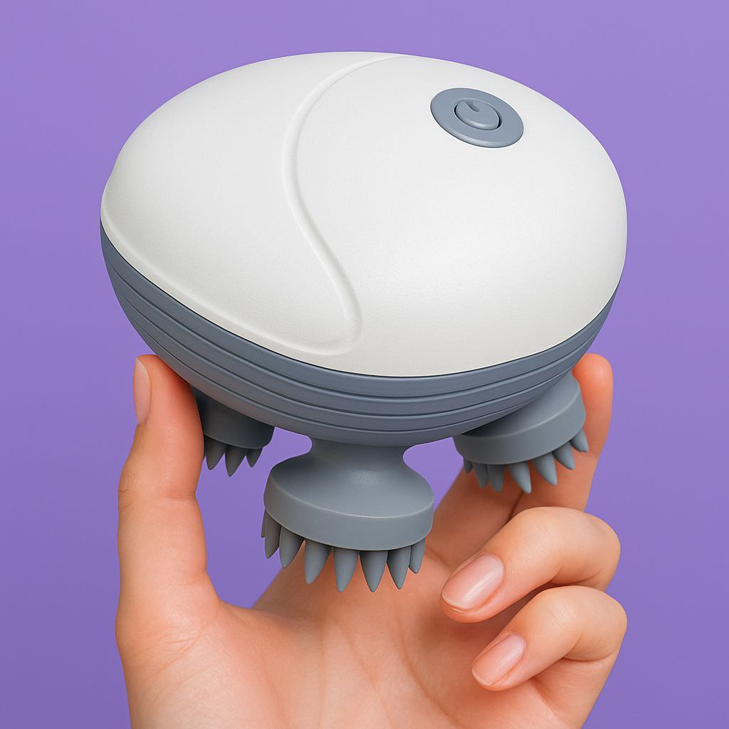 Caresmith Revive Scalp Massager | 96 Silicon Kneading Points with Detachable Heads | Scalp, Body & Head Massager for Hair Growth